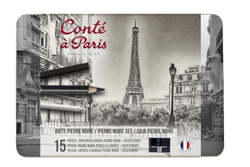 Conté à Paris 750410 Estuche Pierre Noire en caja metálica - 7...