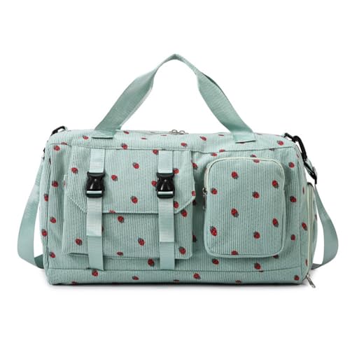 Fzyoux Sporttasche Kinder Mädchen Reisetasche Jungen Damen mit Schuhfach Reisetaschen Weekender Travel Bag Gym Duffle Outdoor für Sport Fitness Reisen - Trainingstasche Gym Bag Grün