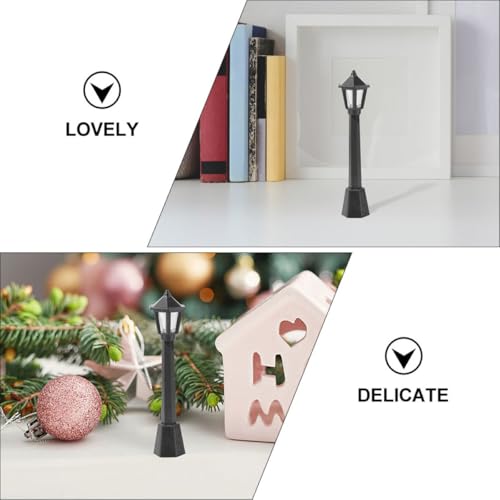 Image of FOMIYES 20Pcs Miniature Street Lamp Model Plastic Tiny Lights for Decoration Micro Landscape DIY Fairy Garden Home Desktop