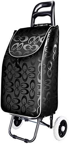 MTYLX Multifunktions-Aufbewahrungswagen,Multifunktions-Einkaufswagen,Tragbarer Trolley Zusammenklappbarer Trolley Gepäckwagen Wasserdichtes Gewebe Wasserdichte Und Feuchtigkeitsbeständige Aufbewahrun