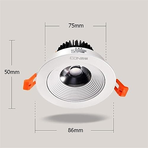 Downlight LED robuste blanc chaud encastrable haut de gamme pour plafond - 7