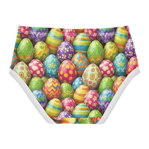 Girls Underwear Toddlers 2t Cotton Cute Panties Girl Stylish Kids Briefs Undies Colorful Easter Eggs Stripes2