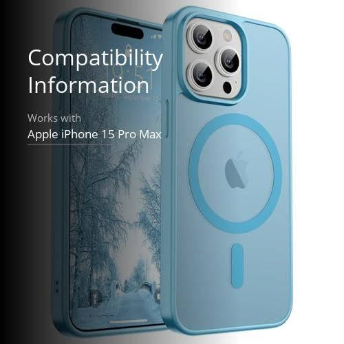 image for SUPFINE Magnetic for iPhone 15 Pro Max Case (Compatible with MagSafe) 