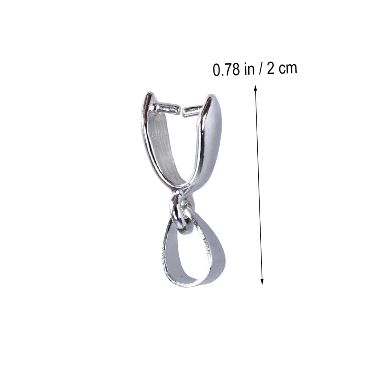 TEHAUX 300pezzi Pz Clip Pinza Per Pendenti Connettori Bead Per Gioielli Fai Da Te Argento Accessori Per Creazioni Uniche