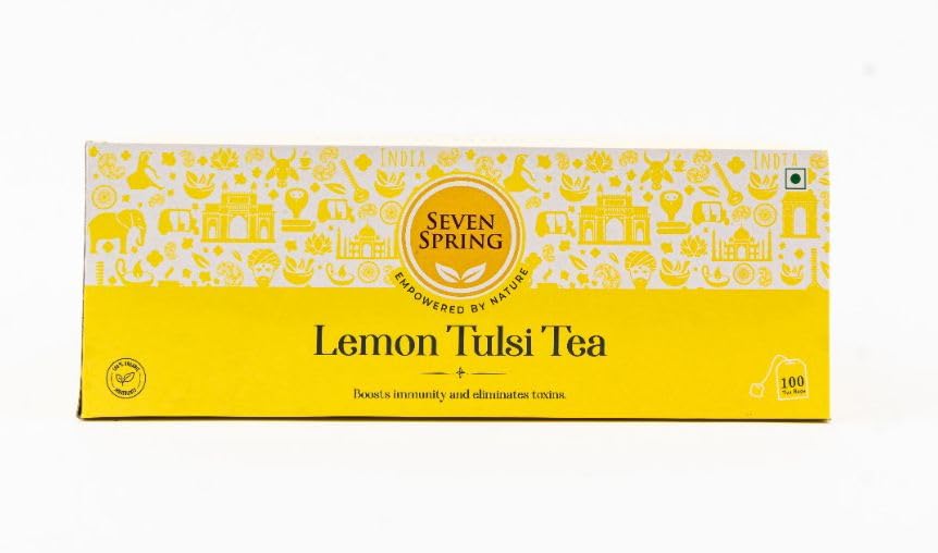 Seven Spring_Lemon Tulsi Tea Lemon Tulsi Green Tea is a skin-friendly detoxifying, cleansing, and purifying agent. Tulsi and lemongrass have numerous antibiotic, antiviral, anti-inflammatory, antibacterial, and anti-fungal properties that boost immunity. This concoction helps to keep allergies, infections, and pathogens at bay. Lemon Tulsi Green Tea aids in the regulation of metabolism and the burning of fat.-image-5