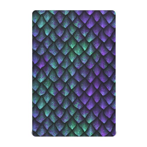 Image of Blueangle Fitted Crib Sheets, Soft Breathable Comfortable Baby Sheet Set for Boys Girls, Dragon Scales Texture Crib Sheets Fits Standard Crib and Toddler Mattress