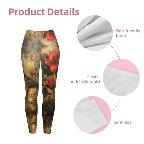 Leggings para mujer deportivos con estampado artístico transpirables 6
