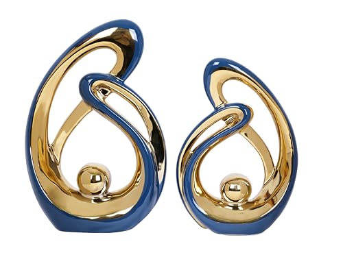 Dawbun 2 Pcs Navy Blue Decor Centerpiece Table Decorations Blue