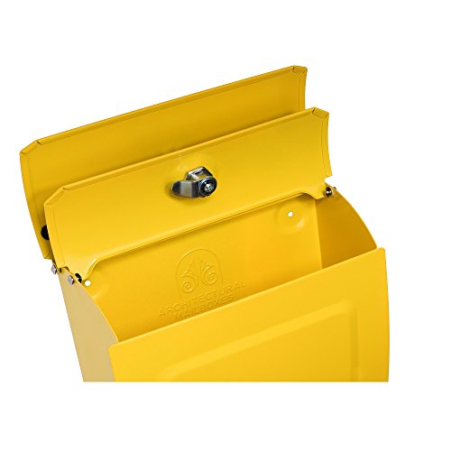 Architectural Mailboxes 2594Y Aspen Wall Mount Mailbox, C1, Yellow #TOP3