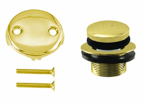Best Seller Westbrass D93-2-01 Tip-Toe Tub Drain Plug Trim Set with Two-Hole Overflow Faceplate,Polished Brass Best Seller Westbrass D93-2-01 Tip-Toe Tub Drain Plug Trim Set with Two-Hole Overflow Faceplate,Polished Brass