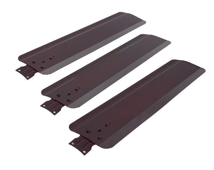 SOFTBERRY Arrival Imports Ceiling Fan Blades Quality Craftsmanship for Efficient Cooling Set of 3-48 Inches (1200mm) - Smoke Brown (B0CP857KJN) Amazon Price History, Amazon Price Tracker