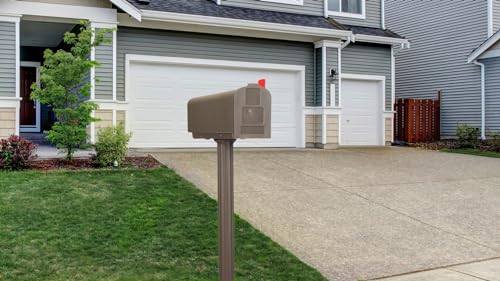 Architectural Mailboxes NC000MAM Newbury Plastic Mailbox And Post Kit thumb #5
