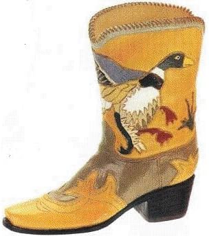 Fete Miniature Western Boot - Mallard Duck Boot