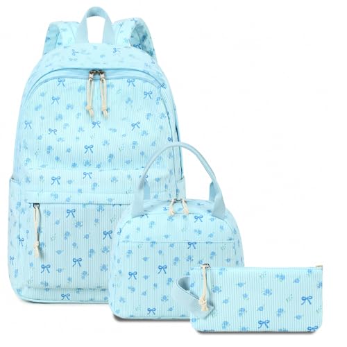 BTOOP School Backpacks for Teen Girls Bookbags Lightweight Kids Backpack School Bags Set with Lunch Box Pencil Case