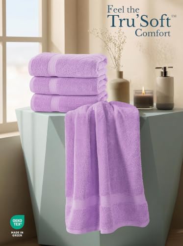 Utopia Towels - Badetücher-Set, Lavendel - Premium 600 g/m² 100% ringgesponnene Baumwolle - schnell trocknend, sehr saugfähig… – Ansicht 4