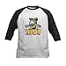CafePress Mr. Potato Head Fresh! Kids Baseball Tee Kids Cotton Baseball Jersey, 3/4 Raglan Sleeve Shirt Black/White
