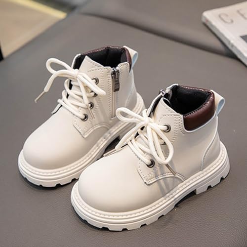 IWIHMIV Kids Short Boots Non Slip High Top Shoes for Boys Girls Toddler Outdoor Lace Up Riding Short Boots2