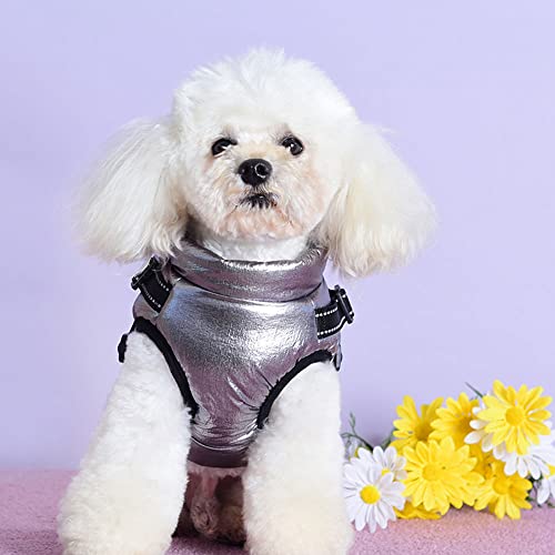 Hundewintermantel mit Geschirr, für draußen, warme Jacke, 2-in-1, für kleine Hunde, kaltes Wetter, gepolsterte Hundeweste, Bekleidung für Katzen, Welpen, große Hunde