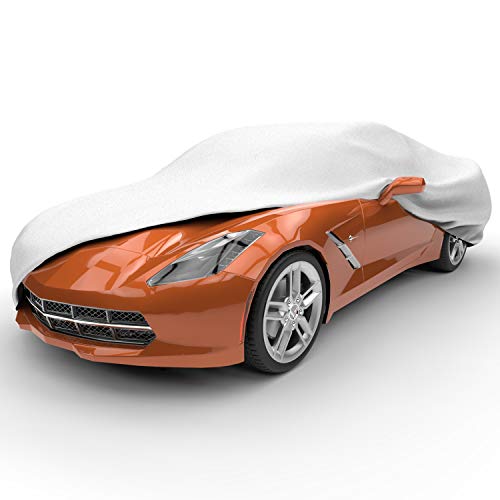 Image of Budge Protector V Corvette Cover, 5 Layer Premium Weather Protection, Waterproof, Dustproof, UV Treated Car Cover Fits 1997-Present Corvettes,Gray