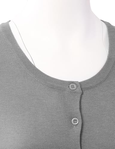 Image of Allsense Women's Long-Sleeve Crewneck Cardigan | Classic Button Down Sweater, Soft Fine Knit, Lightweight