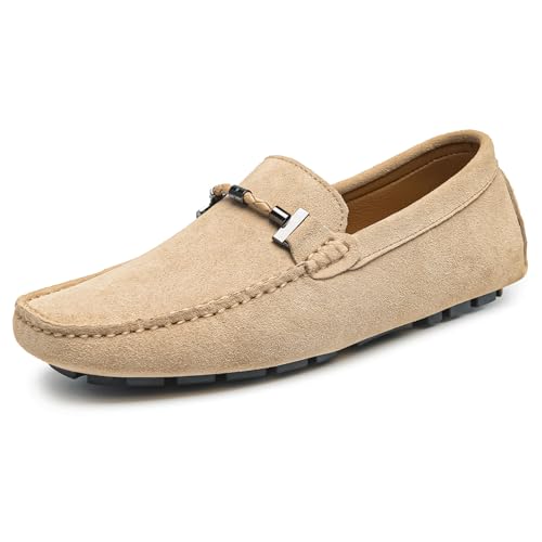 Go Tour Men's Penny Loafers Moccasin Driving Shoes Slip On Flats Boat Shoes