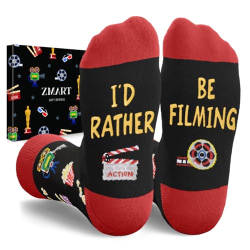 Zmart Film Gifts for Movie Lovers - Movie Themed Socks for Women Men, Home Alone Socks for Film Buffs