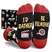 Zmart Film Gifts for Movie Lovers - Movie Themed Socks for Women Men, Home Alone Socks for Film Buffs
