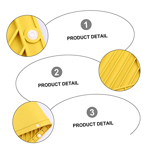 TOYANDONA 1Pc Kruipmat Vloerkleed Peuter Tapijt Kids Gewatteerde Speelkleed Oefening Vloermat Baby Mat Puzzel Oefenmat Silicagel Geel Comfortabel Tapijt Dikker Vloerkleed Baby Tapijt - Afbeelding 3