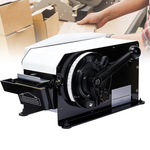 Dispenser di nastro, macchina semiautomatica per sigillare nastri di carta kraft, lunghezza e larghezza regolabili, applicatore di acqua umida per imballaggi in cartone
