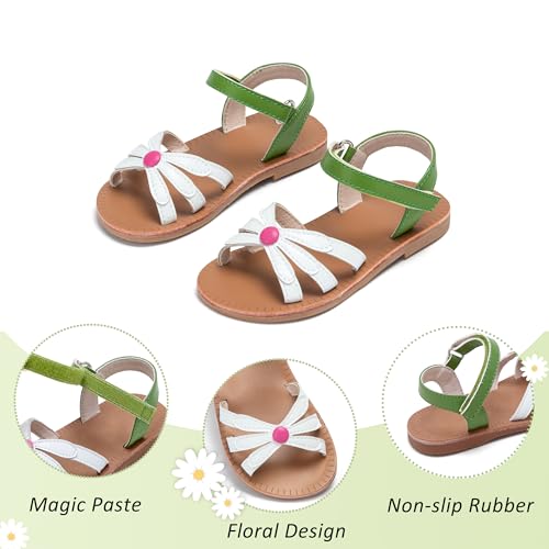 Image of GINFIVE Toddler Girls Sandals Little Girls Kids Summer Shoes Toddler Sandals