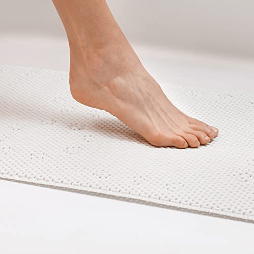Tapis de bain antidérapant grand format Duck Brand Softex bleu pour douche - 7