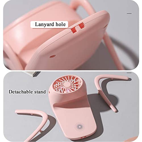 Met Nachtlampje Kleine Tafelventilator Mobiele Telefoonhouder Usb Auitenventilator Met Licht 3 Snelheden Windaanpassing… - Image 6