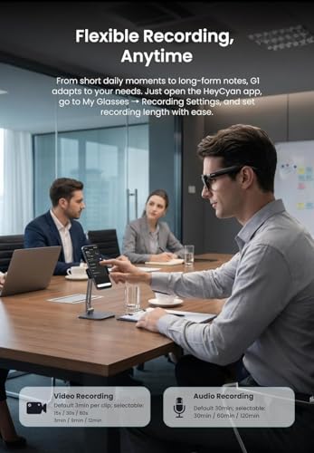 Image of Smart AI Camera Glasses G2, 1200P HD Video Recording Eyewear with 8MP Sensor, Real-Time Voice Translation, Wireless Bluetooth, Wi-Fi, Hands-Free POV Camera for Vlogging and Travel, 16GB