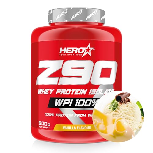 Hero Tech Nutrition Z90 Cfm Whey Protein Isolate (900 gr, Vainilla)