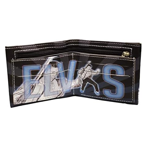Midsouth Products Elvis Presley Foldable Wallet - Blue Suede Shoes, Multicolored, Medium Cover
