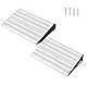 LIEKUMM 5 cm Höhe Aluminium Türschwellenrampe, Demontierbar 1000 kg Tragkraft Rollstuhlrampe für Zuhause, Stufen, Bordsteine, Elektro-Rollstuhl, Scooter, Kinderwagen, Warenwagen, Silbrig