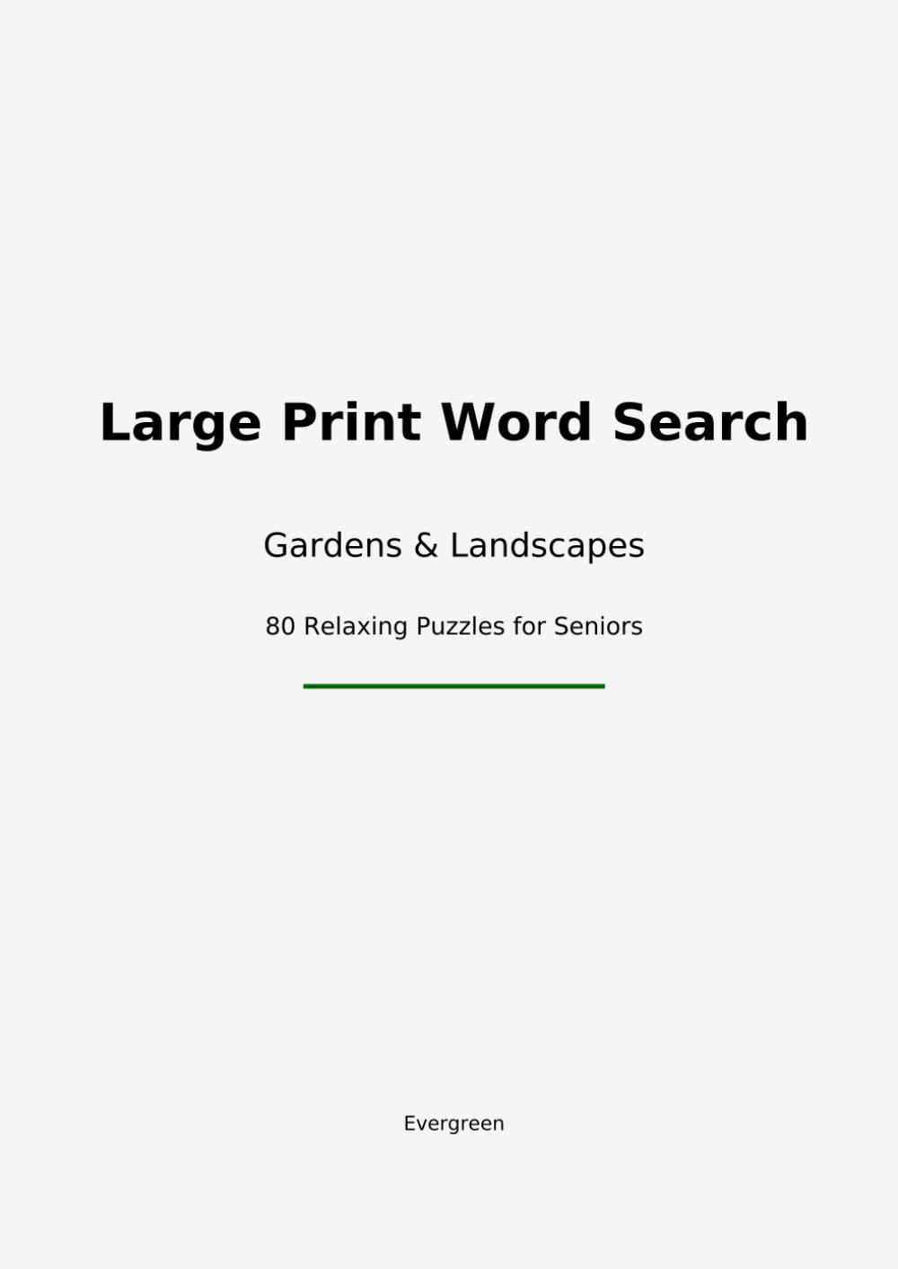 Large Print Word Search