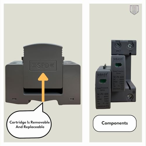 Image of AC /DC Surge Protection Device (SPD) 320V / 600V / 1000V - Single & Three Phase, 2 Pole / 3 Pole / 4 Pole - Sibass or Phoenix Contact (DC SPD, Sibass-600V-2P)