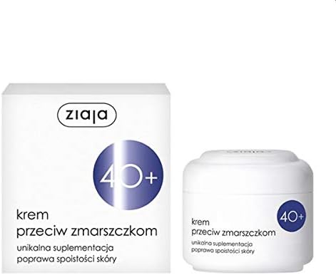 Nawilżający krem na dzień 40+ 50ml autorstwa Ziaja // KREM NAWIL? AJ?CY PRZECIW ZMARSZCZKOWY 40+ DZIE? 50ML - Ziaja