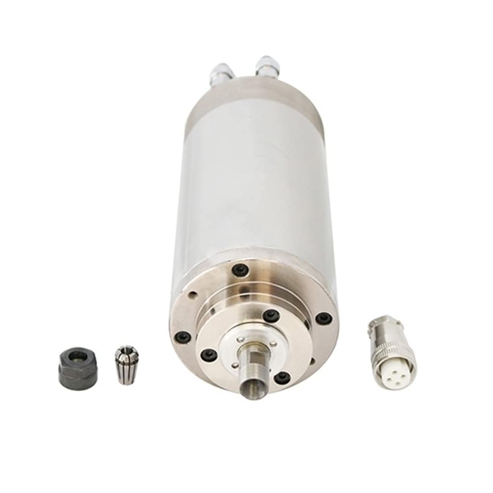 ATO CNC Spindle Motor, 2.2 kW 3 Phase 220V φ80mm Water Cooled CNC Spindle Motor, 24000 RPM, 400Hz, ER20 Spindle Motor for CNC Machines (2.2kW 220V)