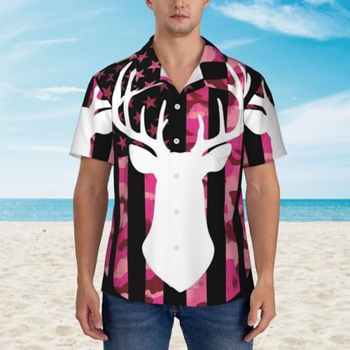 Mens Hawaiian Shirts Short Sleeve Casual Button Down Tropical Beach T-Shirt4