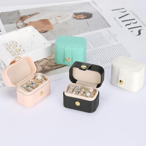 Image of KUKUVR Small Travel Jewelry Ring Stud Earring Box (Pink)