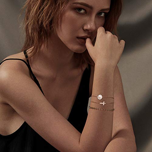 LOYATA Gold Bracelet Gold 14K Gold Filled Dainty Chain Simple Jewelry Gift for Women2