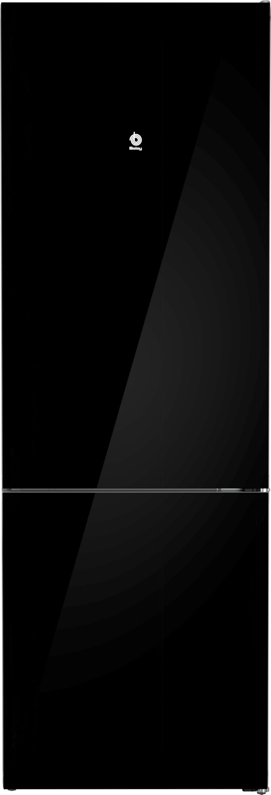 Balay, Frigorífico Combi, 203 x 70 cm, NoFrost, Negro, 3KFC879NI | Cajón ExtraFresh, Cajones ExtraCold 0ºC, Botellero Cromado, Luz LED, Tiradores verticales.