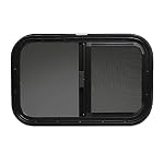 ToughGrade Horizontal Sliding Black RV Window 24" X 15" X 1 1/2" Includes Mounting Ring and Screen - Image 5