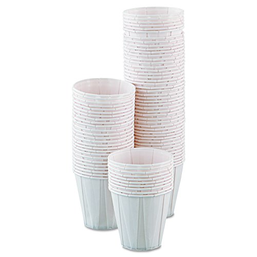 Solo Foodservice 450-2050 3.5 oz White Treated Paper Pleated Souffle Cup (Case of 5,000), white by SOLO - Image 2