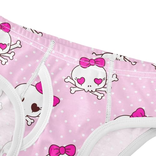 CHIFIGNO Boy Briefs Cute Skulls Pink Toddler Boys Underwear Printed Cotton Briefs Underwear4
