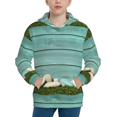 Wood Grain Kids Pullover Hoodies Boys Sweatshirts Girls Athletic Clothes with Pocket
