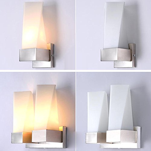 Chambre bedsides en verre moderne Lampe murale en aluminium corrior Entrée Européenne mur Luminaire Applique murale avant Miroir