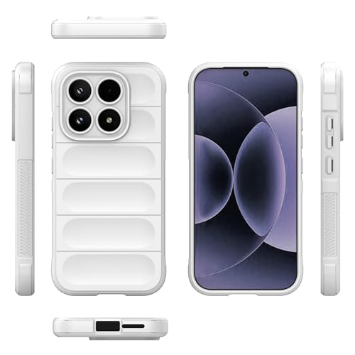 Image of for Xiaomi 17 Case Anti-Drop Soft TPU Rugged Phone Back Cover - White